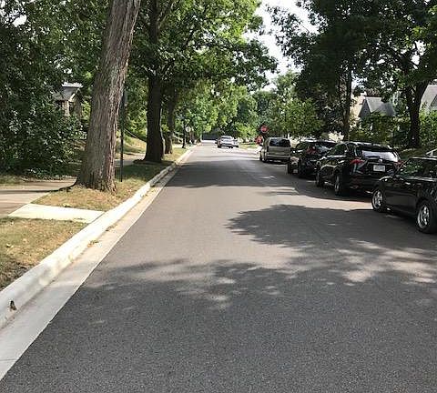 street out front going north