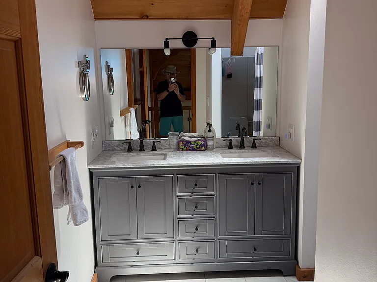 Bathroom with tile