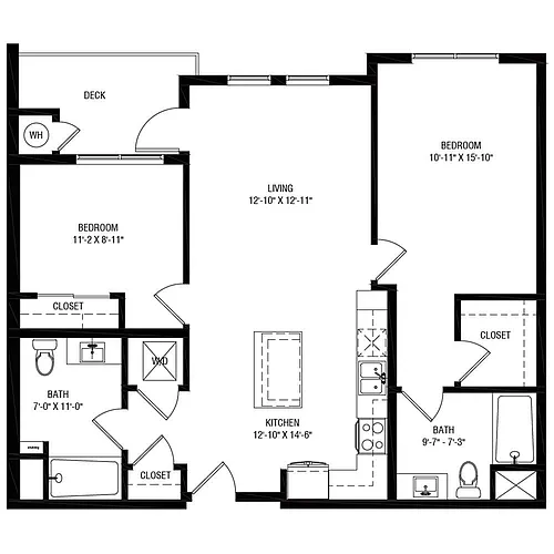 Floor plan Emory B2