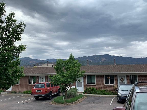 View out the front door looking west