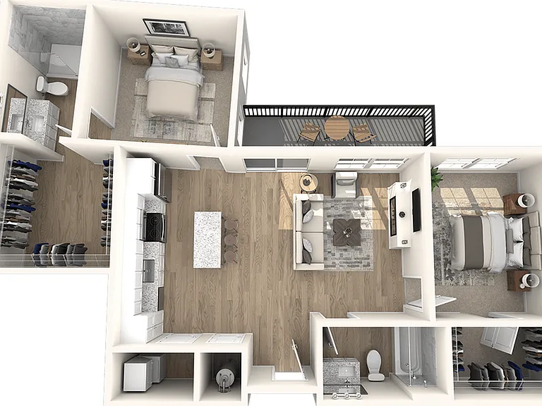 Two Bedroom, Two Bathroom Two Bedroom, Two Bathroom