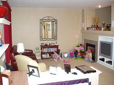 family room, 2 sided fireplace, mantle, built ins,...