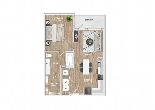 Floor plan A9AH - ADA
