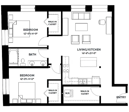 Floor plan Lofts | Timber 6