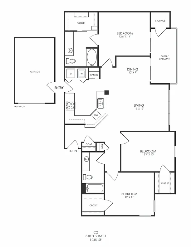 Floor plan C2R