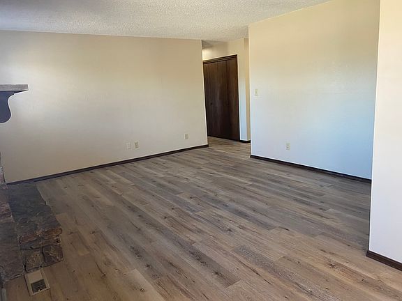 View of living room from the dining room.
