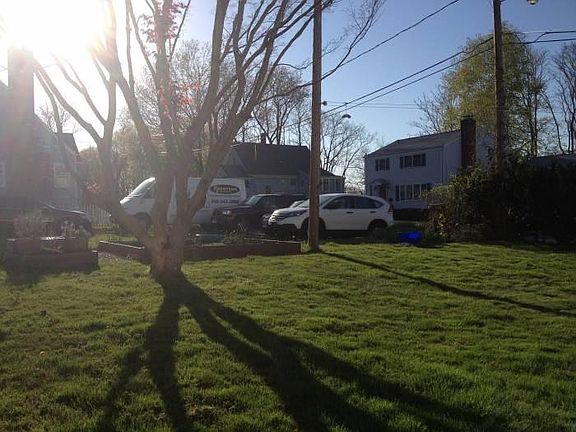 Backyard and parking