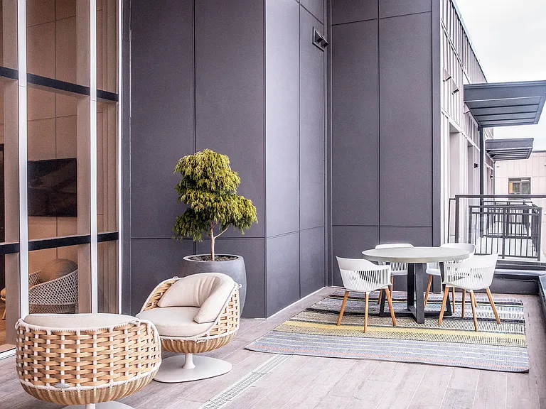 Unwind with friends and family on our rooftop veranda.