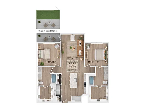 Floor plan B21