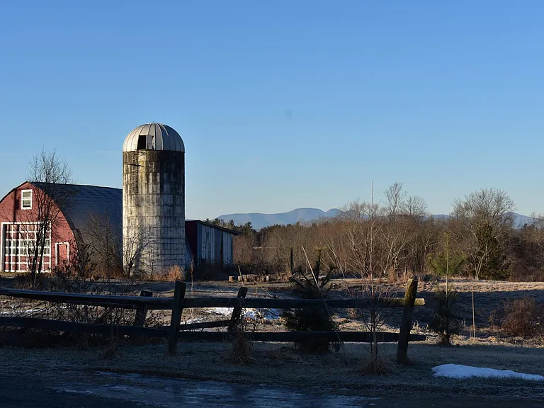 Arched Barn and Silo