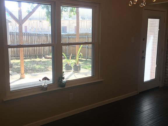 Dining area/ backyard view
