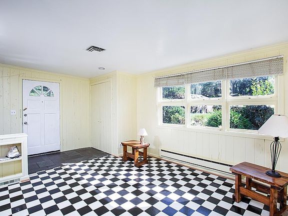 Family room, front door