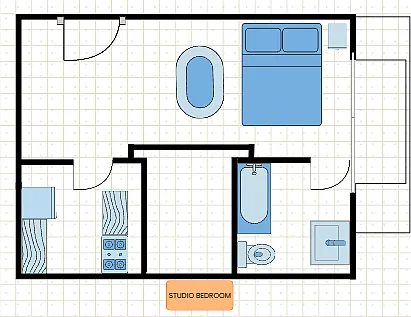 Floor plan Studio