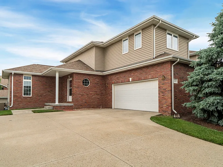 Each home includes a private two-car garage.