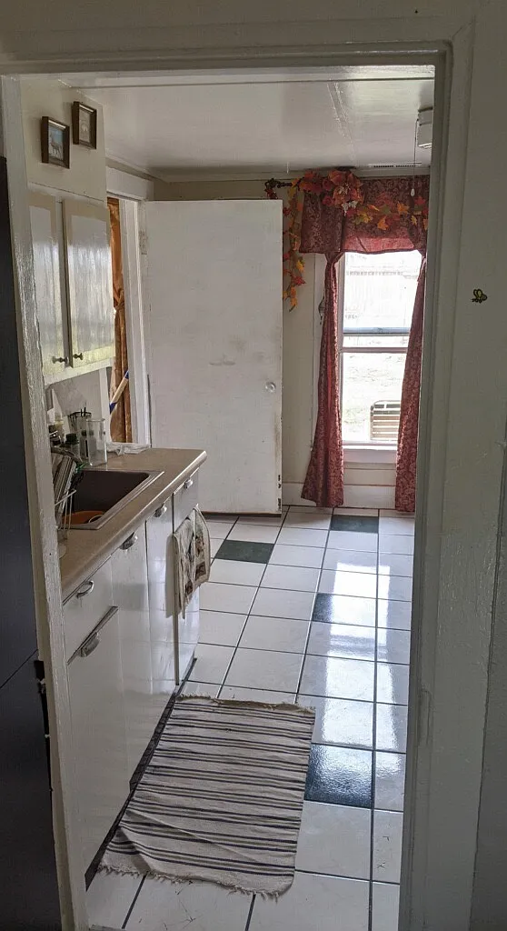 Kitchen from living room - 434 E Kiowa St