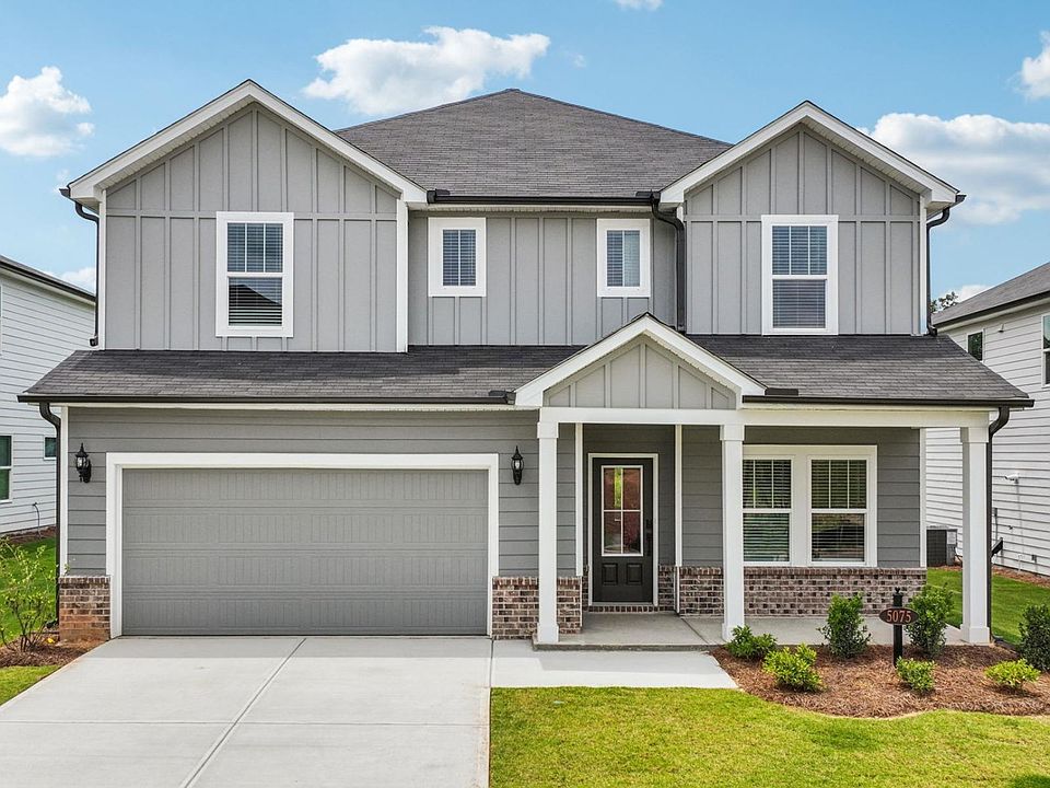 The Johnson floorplan with Elevation F modeled at Vines at Mill Creek.