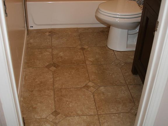tiled bathroom