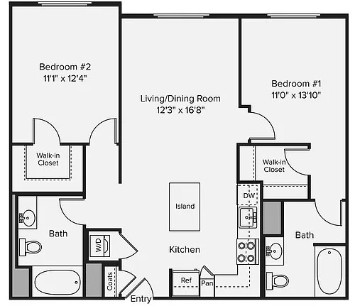 Floor plan B4-A11-414