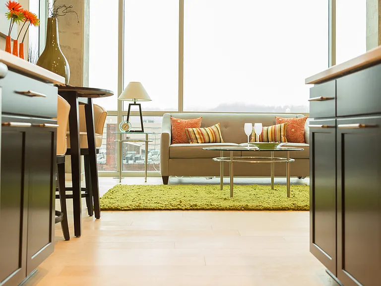 open floor plan layout of Seven at Broadway