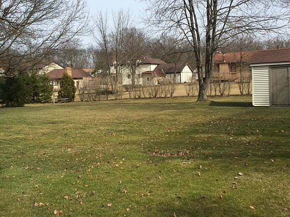Large backyard with shed