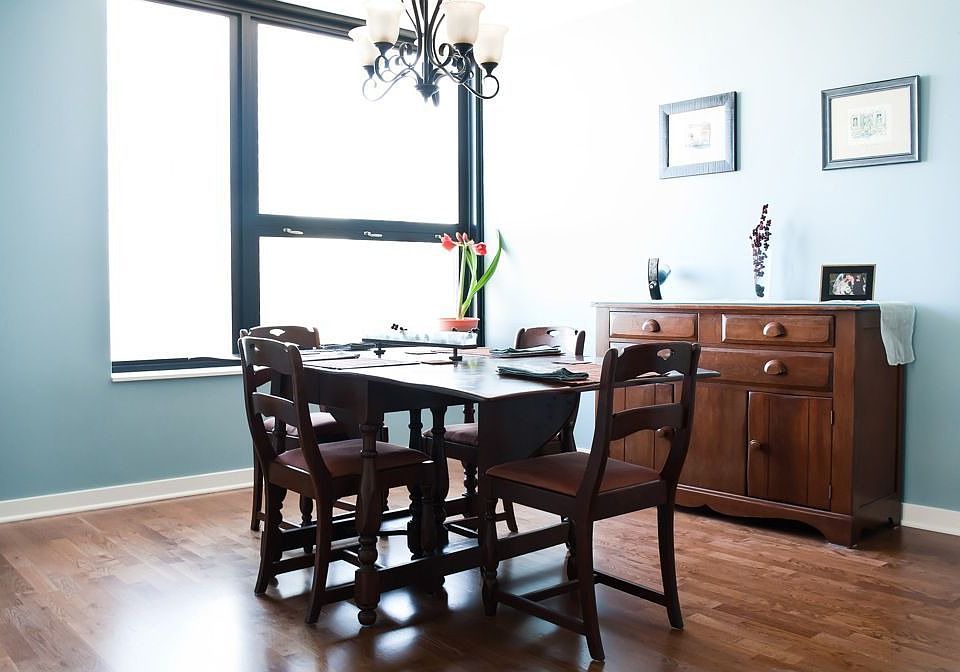 Dining room- enjoy views of the lake, park, and city during every meal
