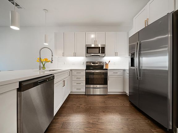 Kitchen with stainless appliances