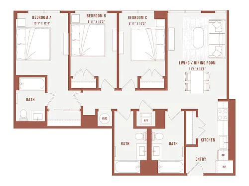 Floor plan Colette Co-Living H2