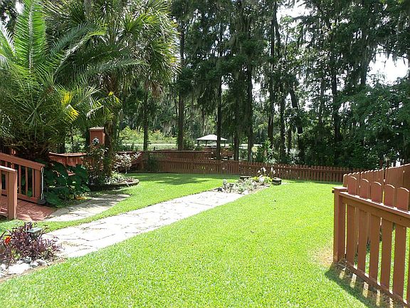 Fenced back yard