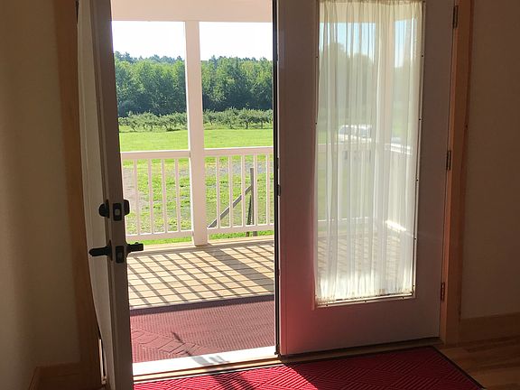 French doors to porch