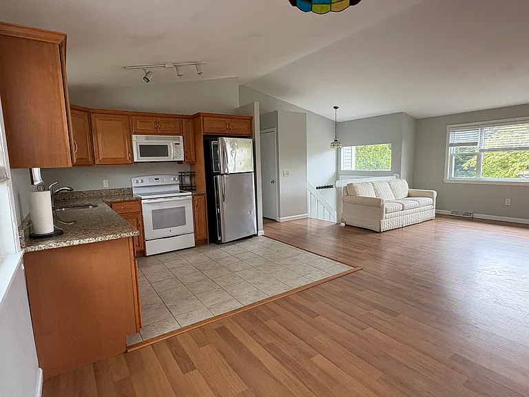 Kitchen and living room