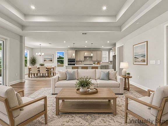 Open gathering room with a seamless flow for everyday living.