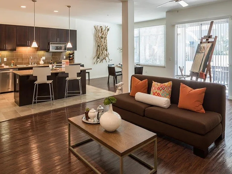 Kitchen + Living Room