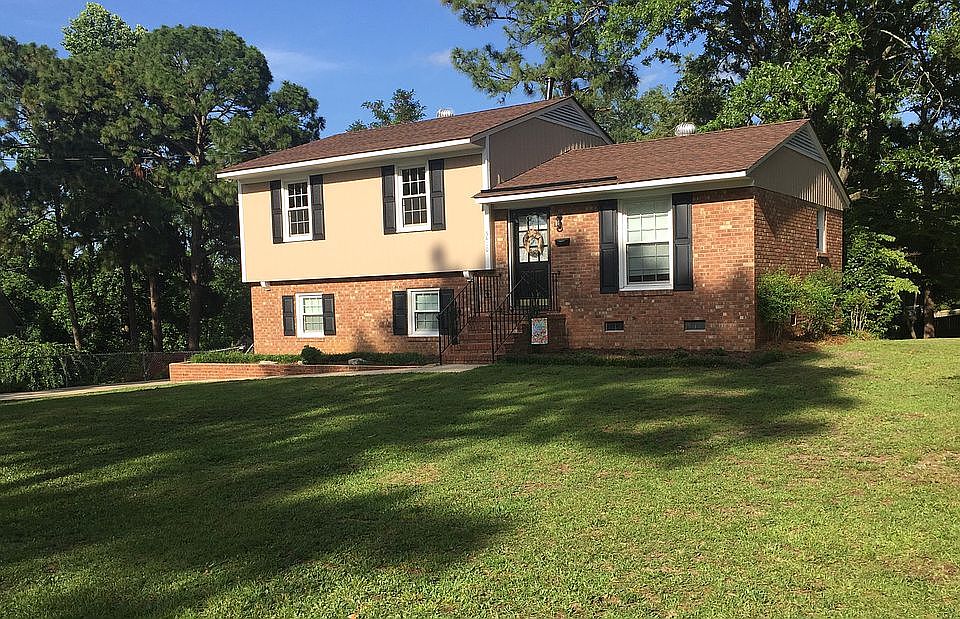 Set back on large lot.