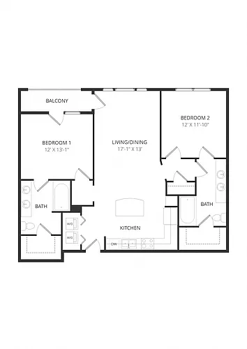 Floor plan Building P PB1