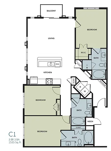 Floor plan C1