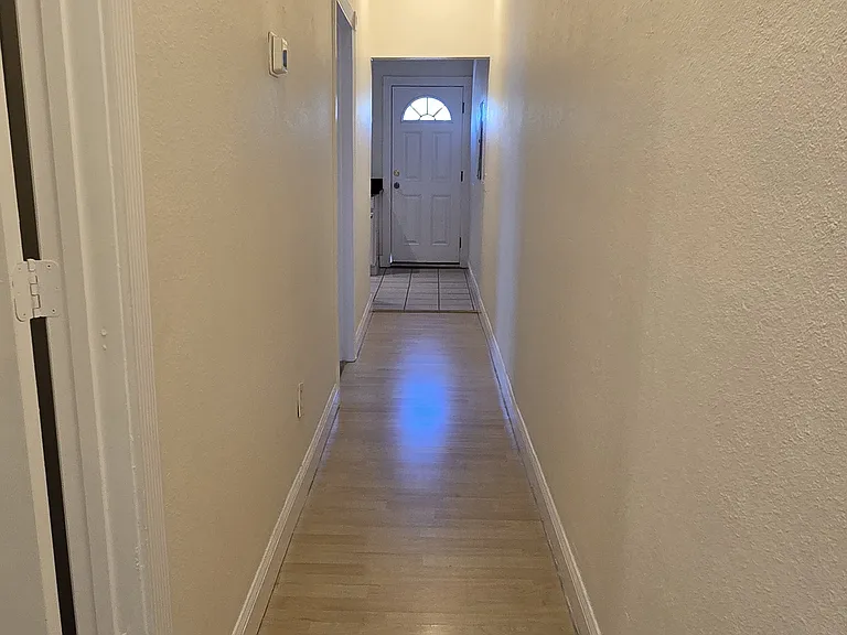 Hallway- looking towards kitchen from living room
