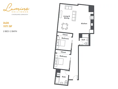 Floor plan 2x2A