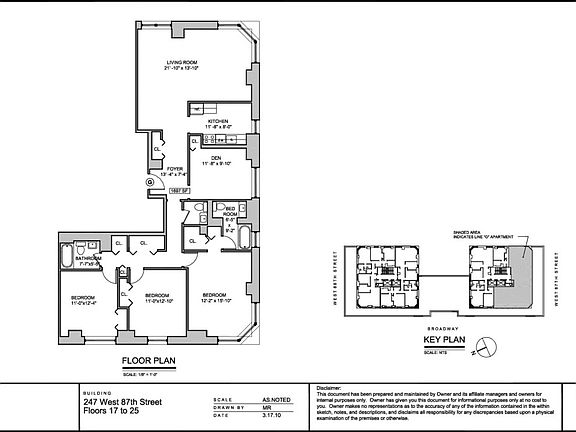 2nd image of 247 W 87th St APT 17G