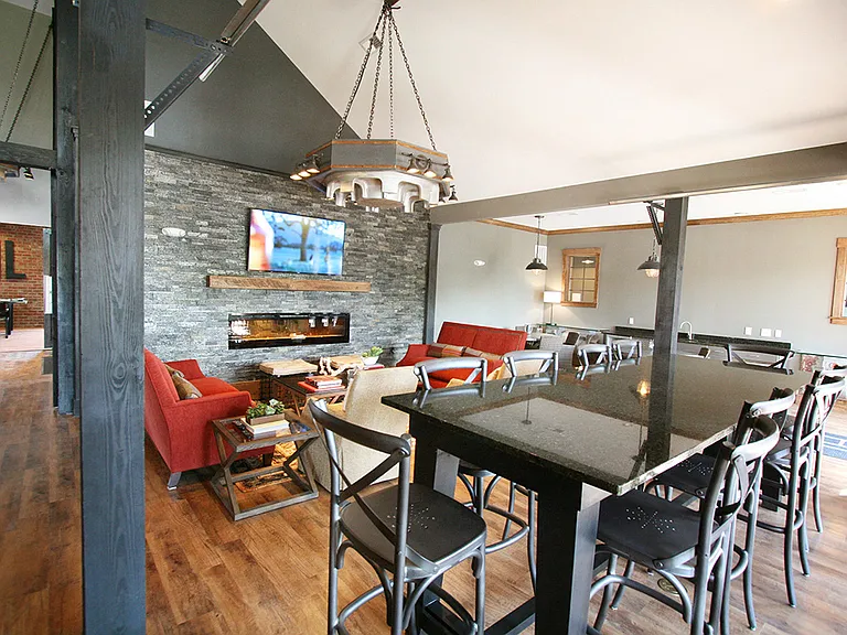 Gathering spaces in the community room