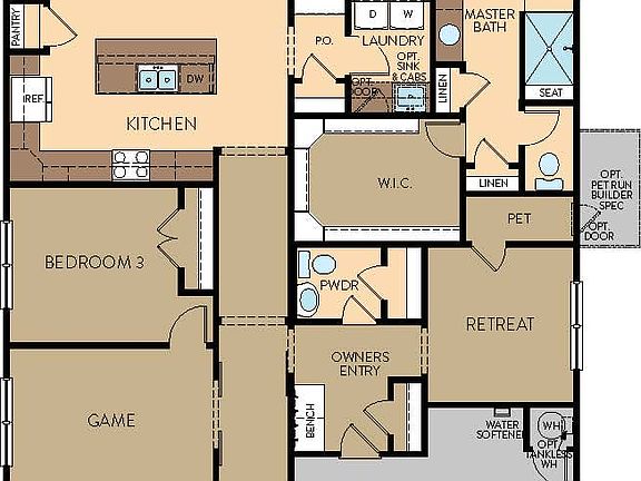 Zen Floor plan-2283 Skybrooke Thoughtful Series