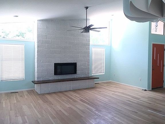 Living room fireplace