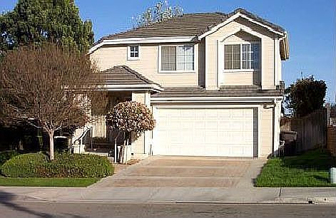 Home with custom driveway