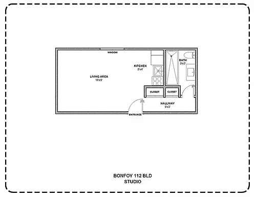 Floor plan 112 Studio