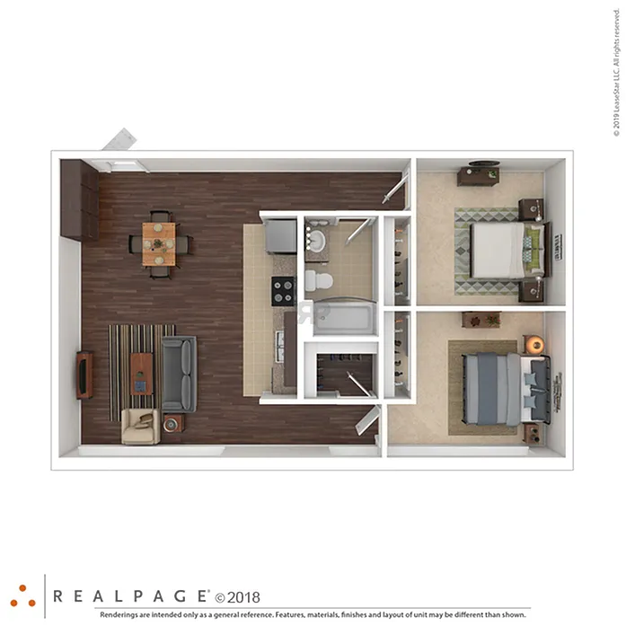 Floor plan 2BR1BAb