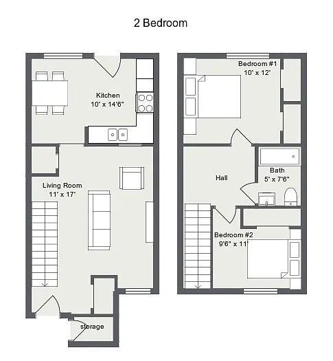 Floor plan 2 Bedroom