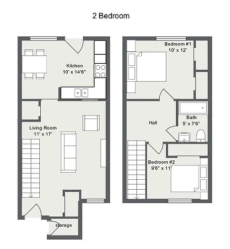 Floor plan 2 Bedroom
