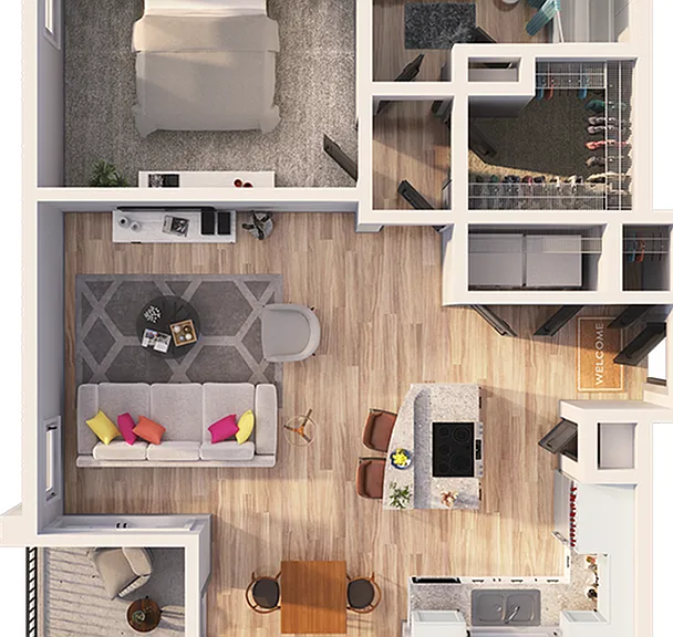 Stonebriar Pines - A1B Floor Plan Stonebriar Pines - A1B Floor Plan