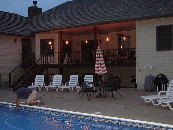 View from back yard toward house