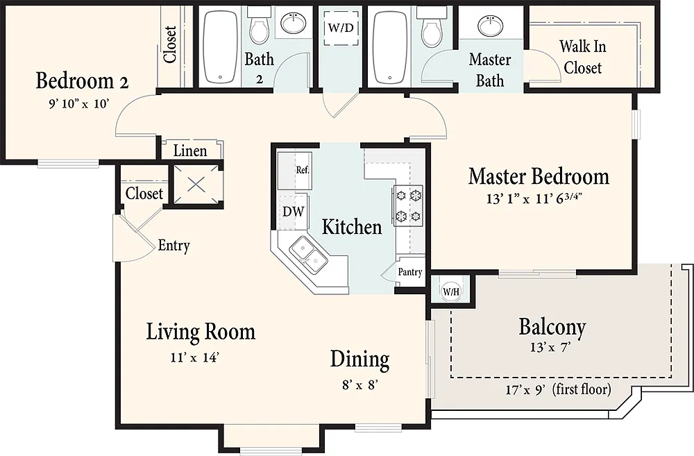 Floor plan The Bayberry
