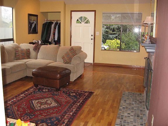 bright home with vaulted ceilings and skylights